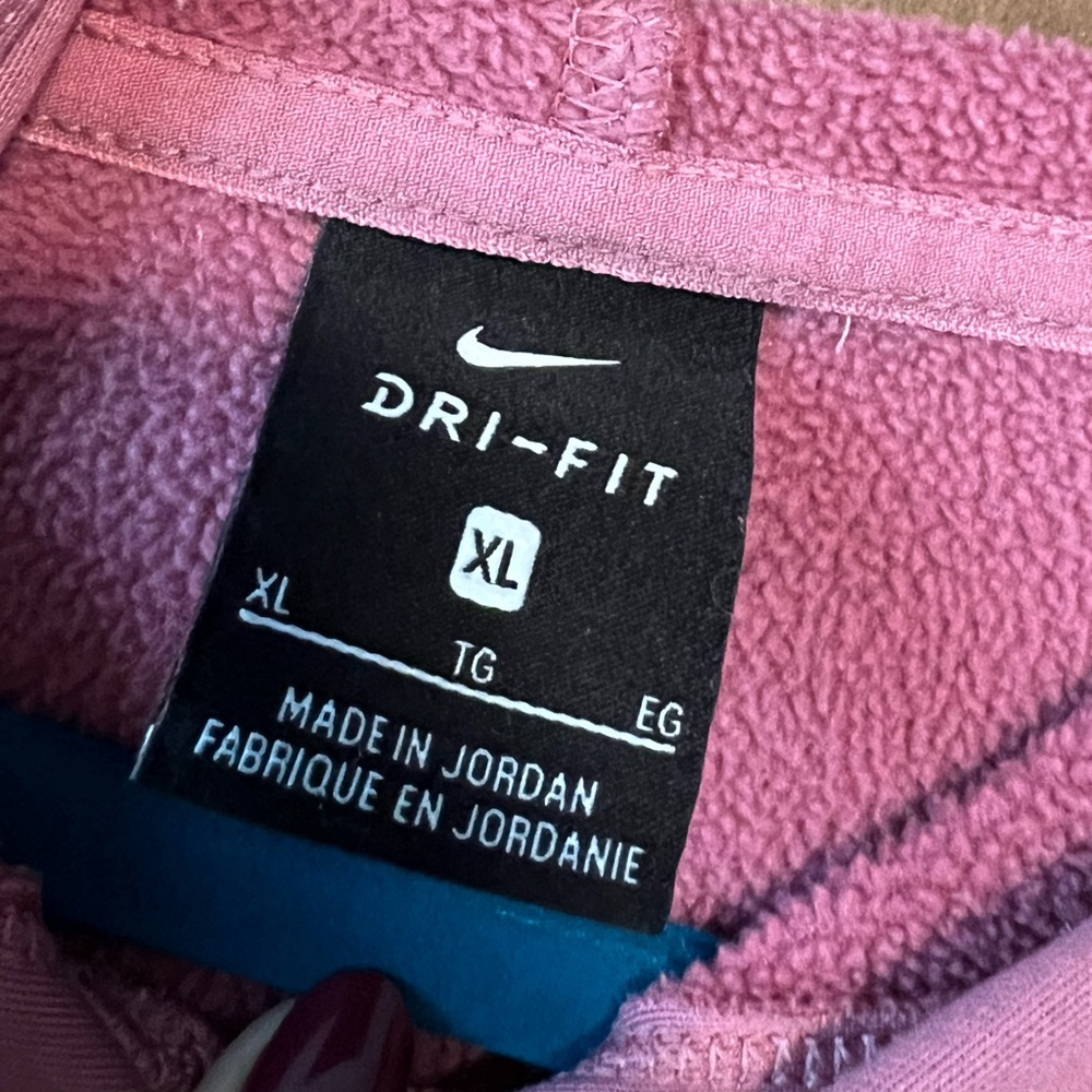Nike Dri-FIT Pink Fleece Hoodie - Picture 4 of 4